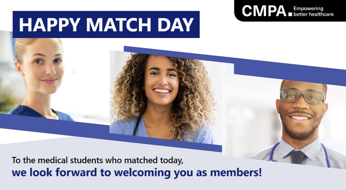 CMPAmembers's tweet photo. Today is @CaRMS_CA R-1 Match Day! 

We know today is a day of both great excitement &amp; stress. To all the #Medstudents hoping to be matched today, we wish you the best of luck. 

 @CFMSFEMC #CaRMSMatch https://t.co/7cO4vo5Qcw