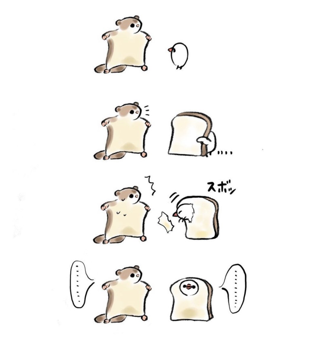明日も20〜21時にイラスト投稿します🐦
『ももんがとぶんちょ』(再掲) 