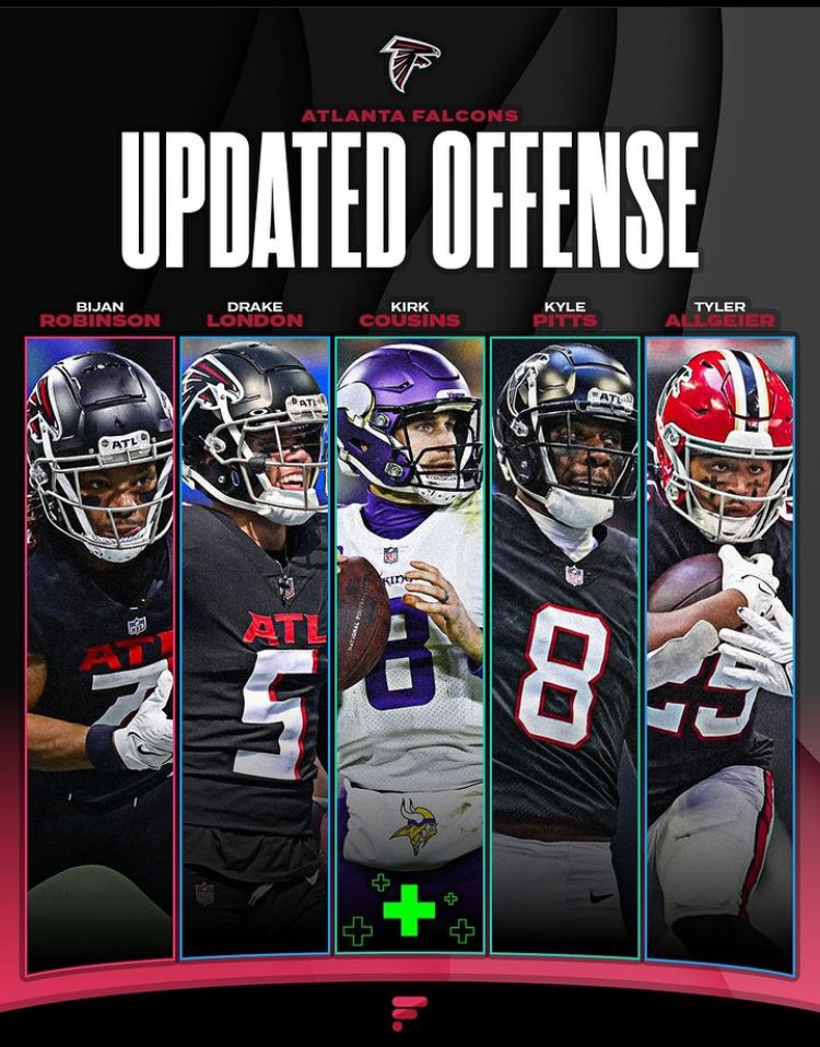 82_GabeM's tweet photo. Atl for 2025 sb 🫡. At first I was thrown off w the signing of Kirk but when we picked up Darnell and Ray Ray it set the tone as to what were building. Just need some edge rushers and 🤌🏽🤌🏽🤌🏽🤌🏽 muah! Repost cause I told the future 😗 https://t.co/YMv9UAy2oY