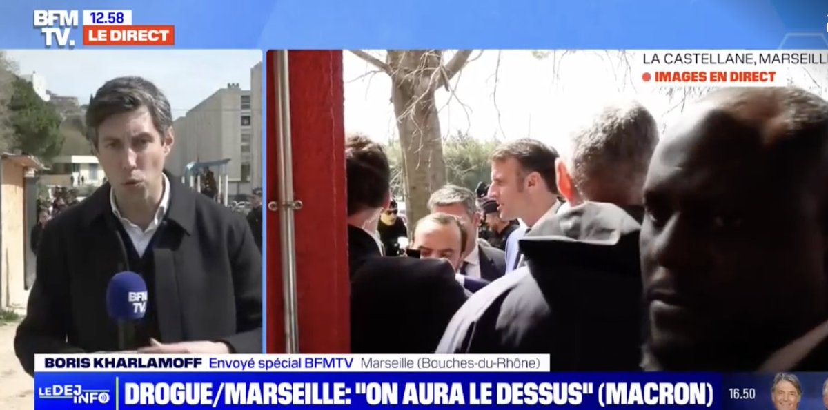 tcabarrus's tweet photo. La plupart des habitants du quartier de la Castelanne, à Marseille, félicitent le président Emmanuel Macron de cette opération "Place nette" car , disent-ils, ils n'en peuvent plus de l'insécurité liée au trafic de drogue dans ce quartier difficile. https://t.co/gRxJlshN93