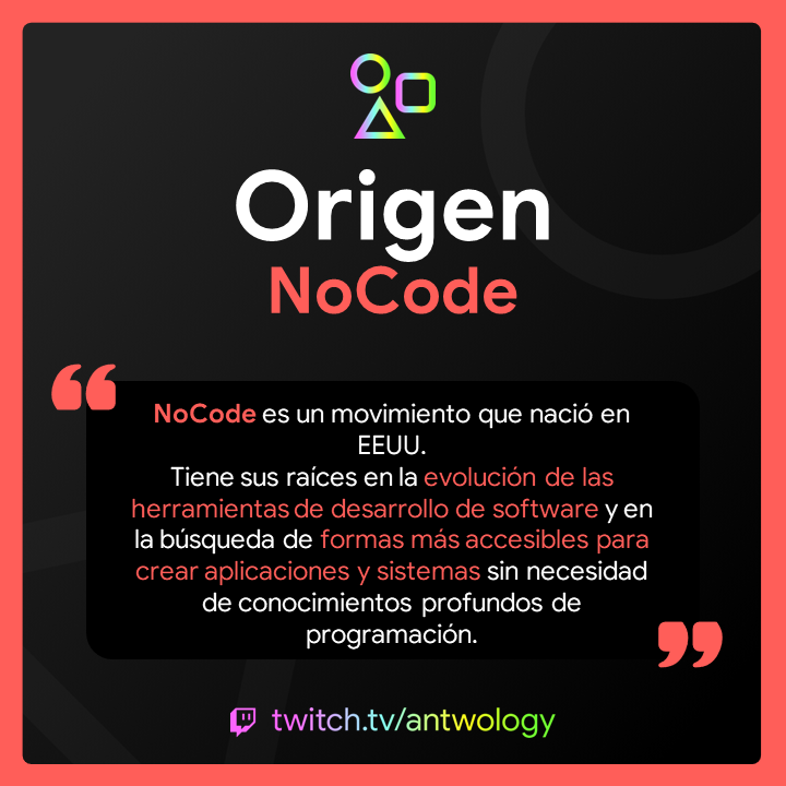 ¿Conocéis el origen del #NoCode? 💻

NoCode es un movimiento que nació en EEUU y viene a ponernos las cosas más fáciles a la hora de desarrollar nuestra propia app o web 😊

¿Y vosotros? ¿Qué herramienta de NoCode habéis utilizado? 🤔