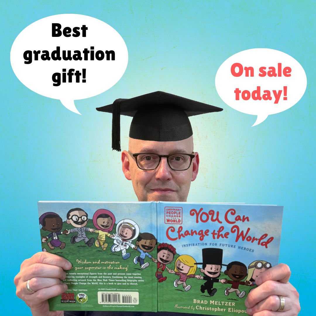 Brad Meltzer (@bradmeltzer) on Twitter photo Like and tag a friend below and I’ll pick 5 of you to get the first 5 copies of YOU CAN CHANGE THE WORLD. Out today so buy it here: bit.ly/CngTheWorld. 10 years of the most inspiring advice from the I AM series. By me and <a href="/ChrisEliopoulos/">Christopher Eliopoulos</a>. #graduation is coming.
#opctw Like and tag a friend below and I’ll pick 5 of you to get the first 5 copies of YOU CAN CHANGE THE WORLD. Out today so buy it here: bit.ly/CngTheWorld. 10 years of the most inspiring advice from the I AM series. By me and <a href="/ChrisEliopoulos/">Christopher Eliopoulos</a>. #graduation is coming.
#opctw