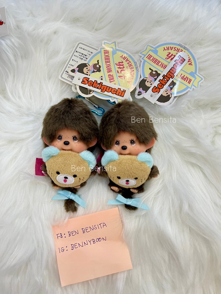 benn_monchhichi's tweet photo. ✅พร้อมส่ง

NWT. พกจ น้องคอล45 ปี น่ารักมากกกก🐵🐻

1890 รส.

#monchhichi #monchhichikeychain
#monchhichiพร้อมส่ง #ม่อนชิชิ #ม่อนจิจิ https://t.co/BSHtaMhY5y