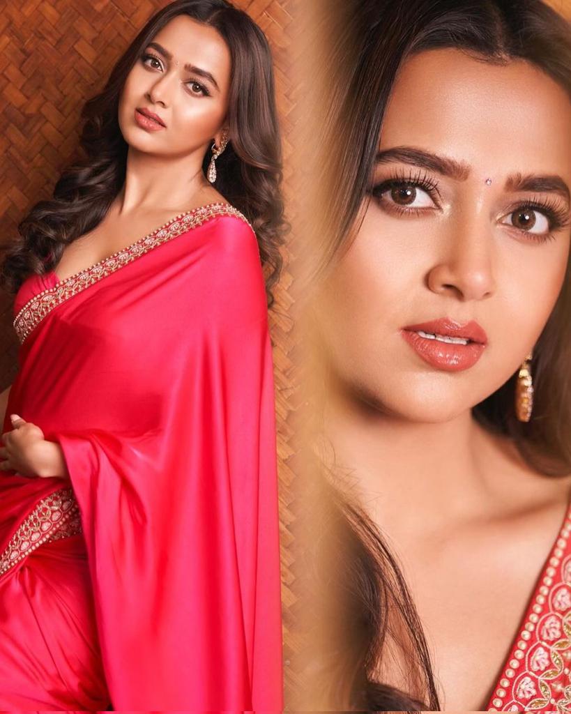 Kidslover46's tweet photo. OMG... She Looks Gorgeous 😍✨
Hottie in Red Saree 🔥🥵
She Just Nailed the Look 🔥
Our prettiest Doll 🫶🫰

#TejasswiPrakash #TejaTroops 
@itsmetejasswi #TejRan https://t.co/VPEWX16qpL