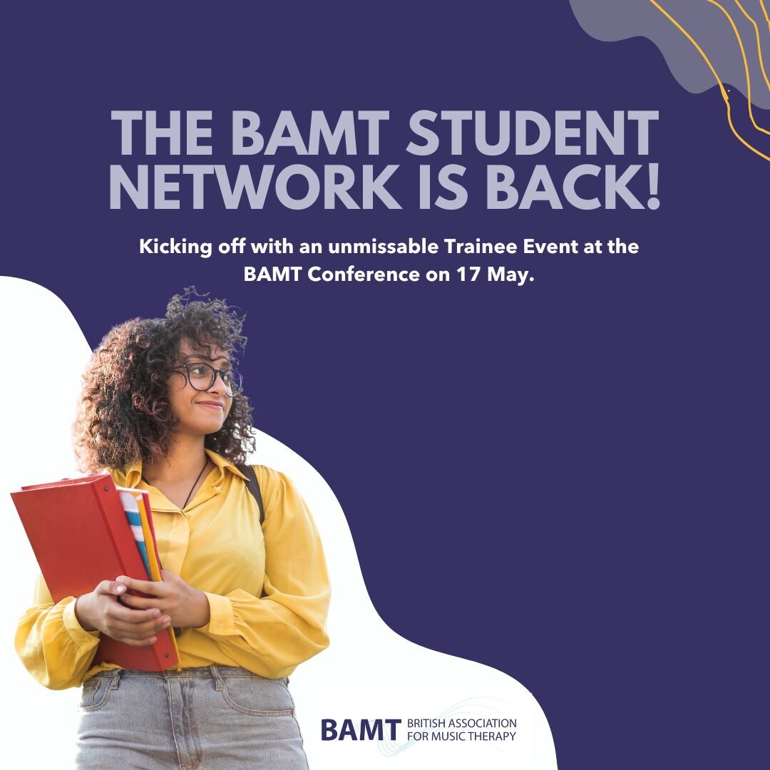 As part of the relaunch of the BAMT student network, we'll be hosting an in-person event at #BAMT2024. You can network with peers, discuss all things #MusicTherapy and enjoy a mini jobs fair where you can meet with organisations. Book your place today! 

eventbrite.co.uk/e/trainee-even…