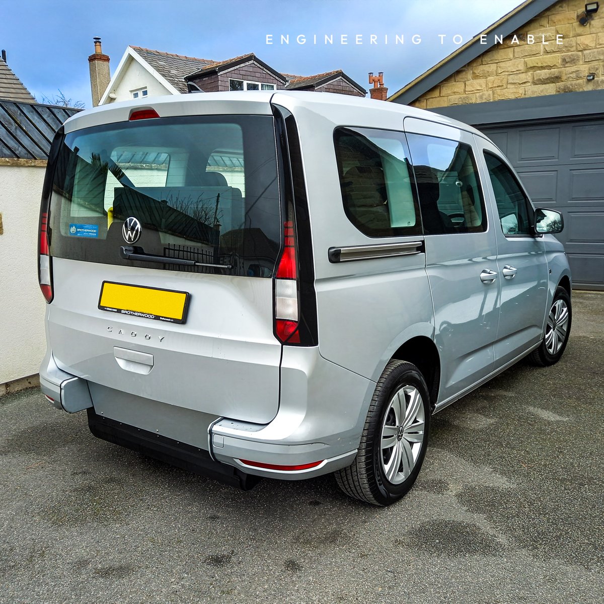 This Reflex Silver Volkswagen Caddy was delivered to a client in Leeds this week! This unique Caddy Wheelchair Accessible Vehicle conversion is inclusive by design, with the wheelchair positioned between the rear passenger seats.