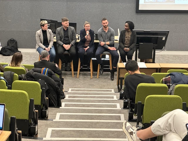 Last week, CEES held a panel event with leading entrepreneurs Matt Battle, Caroline Wherritt, Dawn O’Keefe and Sam Taylor, discussing the theme of 'Entrepreneurial Approaches to Social and Environmental Impact'. Read more: business.leeds.ac.uk/news/article/1…