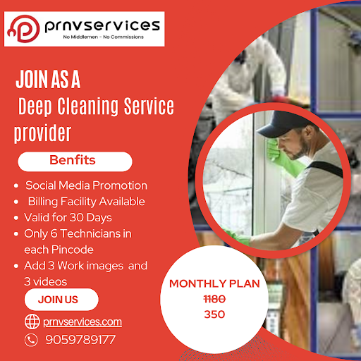 Elevate your career and be part of something special – contact us today to learn more about becoming a service provider with #PRNVServices!

#JoinUs #CleaningExperts #PRNVServices  #HyderabadCleaning #DeepClean  #DeepCleanExperts #DeepCleanSpecialists #ProfessionalDeepClean