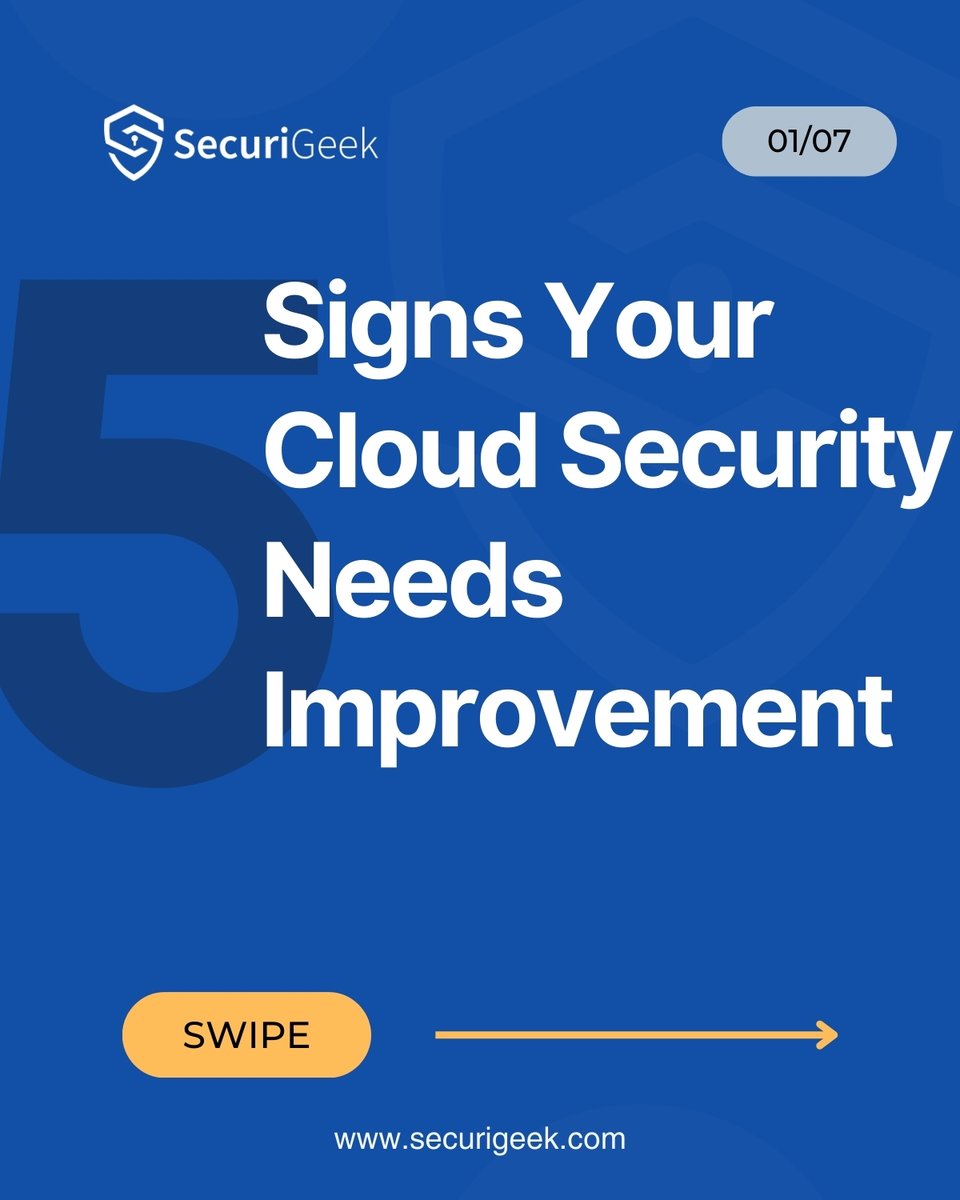 securigeek's tweet image. Spot the warning signs? 
Let&apos;s fix them together! 🔧 At Securigeek, we&apos;ve got simple solutions for your cloud security challenges
Get in touch with us today At Secrigeek.com

#SecurityResponse #CloudSecurity #Securigeek