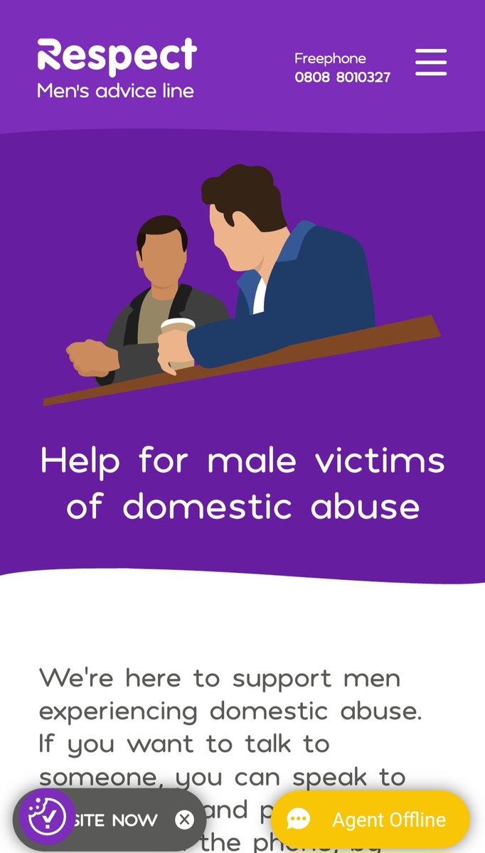 For all the men who need to speak to someone after watching #mywifemyabuser, please use the Respct Men's Helpline. The number is in the corner. Of course, men can be victims, too.