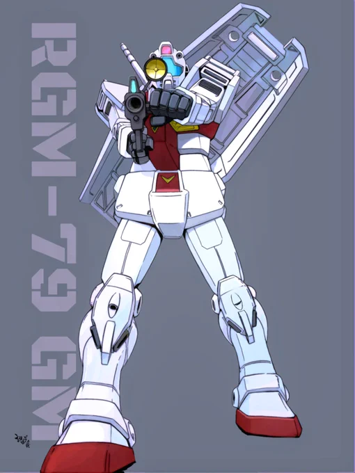 #銃とはこう構える物だ#mobilesuitgundamRGM-79ジム 