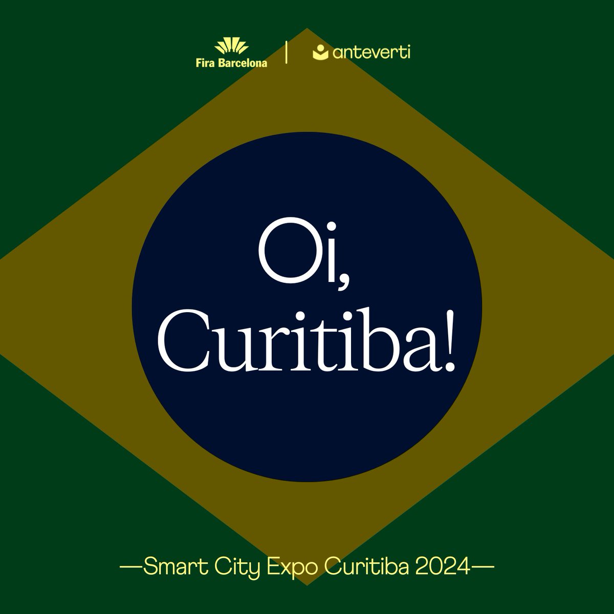 Anteverti's tweet photo. 🇧🇷 This week, we're in #Curitiba!

📣 "Reinventing #cities for all" is the motto of #SCECWB24 (March 20-22), the 5th edition of the Brazilian spin-off of @Fira_Barcelona's Smart City Expo World Congress — an event we're thrilled to curate once again!

👉🏽 https://t.co/AUBPaMJgJb https://t.co/pYsT8wTy5R