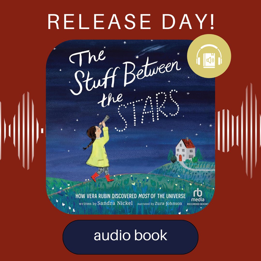 It's here! THE STUFF BETWEEN THE STARS is out in audio book! Honestly, I couldn't be more excited! A big star-filled thanks to @recordedbooks & narrator Zura Johnson! #audiobooks #kids #Reading #kidlit #kidlitauthor @2021derfuls #bookbirthday