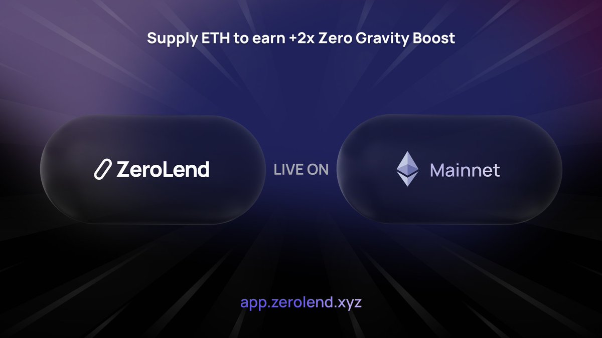 LRT market on Ethereum Mainnet - Soft Launch 

LRT users can borrow $ETH and other liquid assets against their LRT positions. 

+2x points boost to $ETH suppliers to bootstrap $ETH liquidity.

app.zerolend.xyz/?marketName=pr…