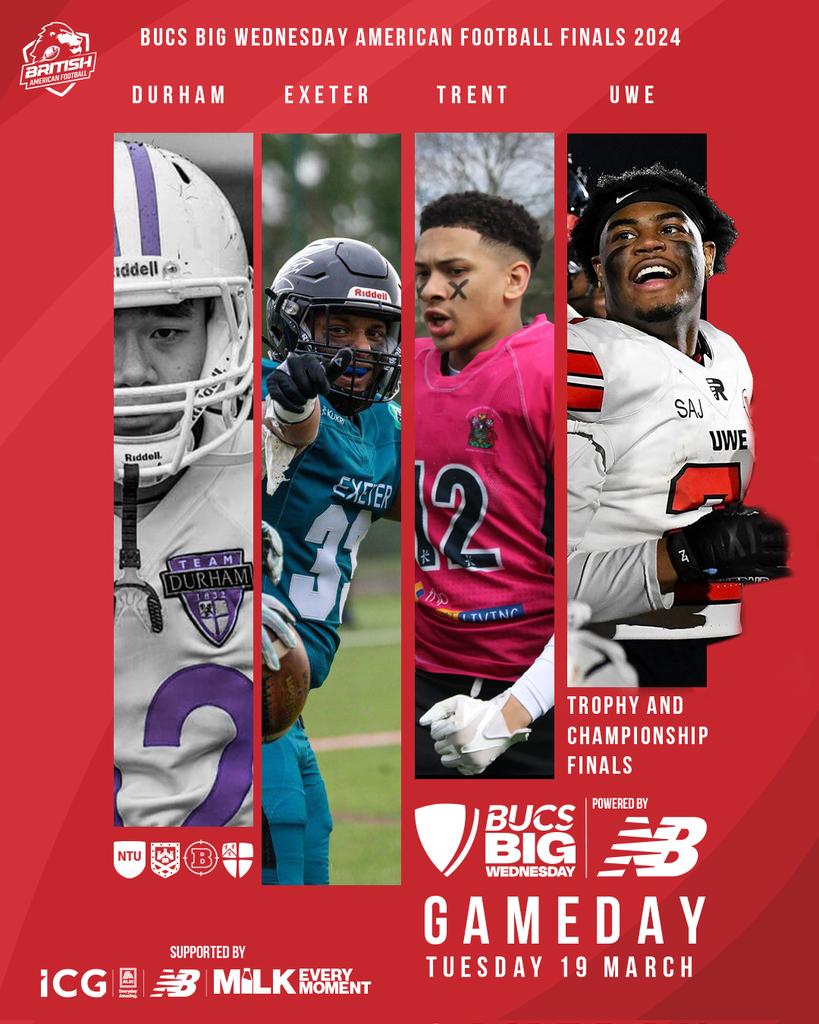 GAMEDAY 🏈 The best of #BritishAmericanFootball to kick off #BUCSBigWednesday 🍿🏆