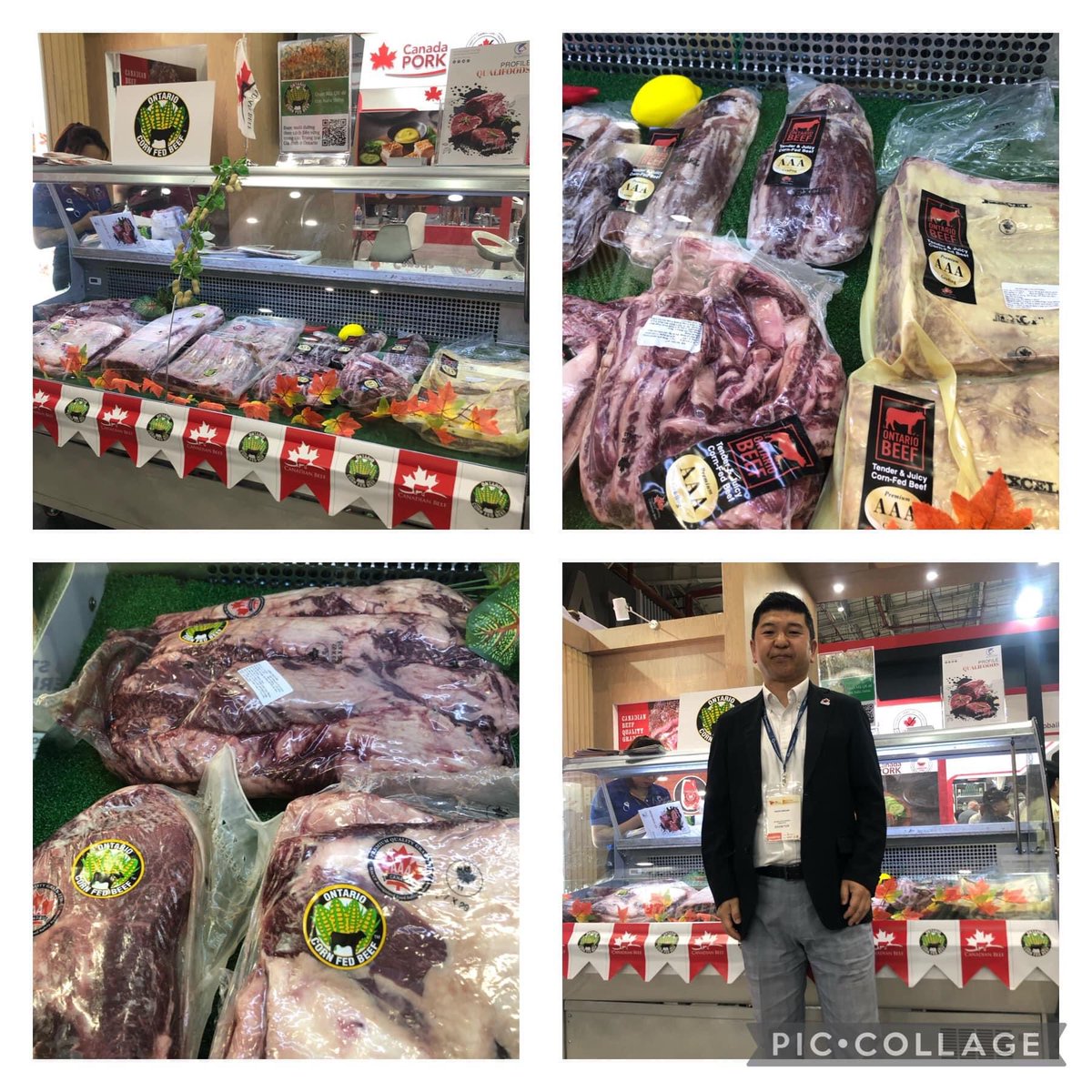 Ontario Beef on display at Food & Hotel Vietnam in Ho Chi Minh City. Vietnam is a strong growth market. ⁦@ONCornFedBeef⁩ ⁦@OMAFRA⁩ ⁦@BeefFarmersON⁩ ⁦@LisaThompsonPC⁩