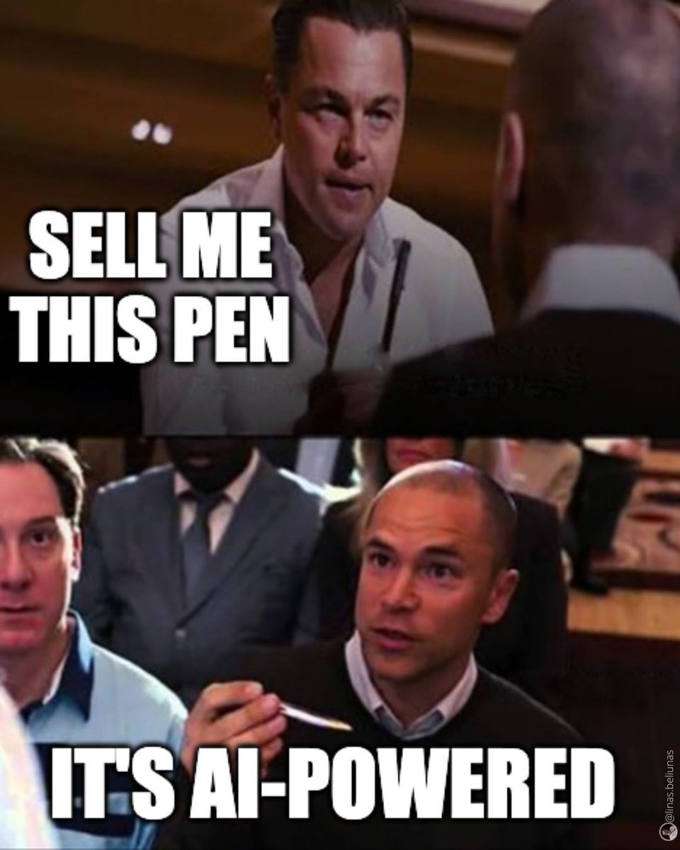 - Sell me this pen
- It's Ai-powered.

#WolfOfWallStreet #SalesStrategy #Ai #ArtificialIntelligence #GenerativeAi