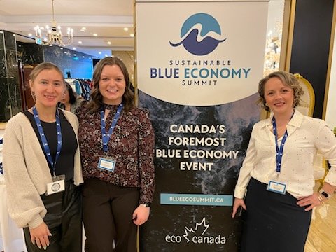 Join our ED and Marine Programs Coordinator, Rebecca and Sydney as they attend the #blueecosummit in Halifax, NS. Today they will connect with leaders who care about sustainable economic growth along side a healthy ocean and thriving coastal communities.