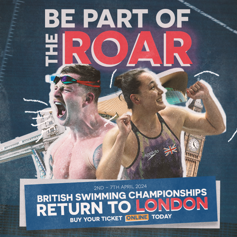 Aquatics_GB's tweet photo. The two week countdown is on! ⏳😎

Witness a new set of British champions being crowned, as six days of swimming and para-swimming action heads to the iconic London Aquatics Centre ⬇️