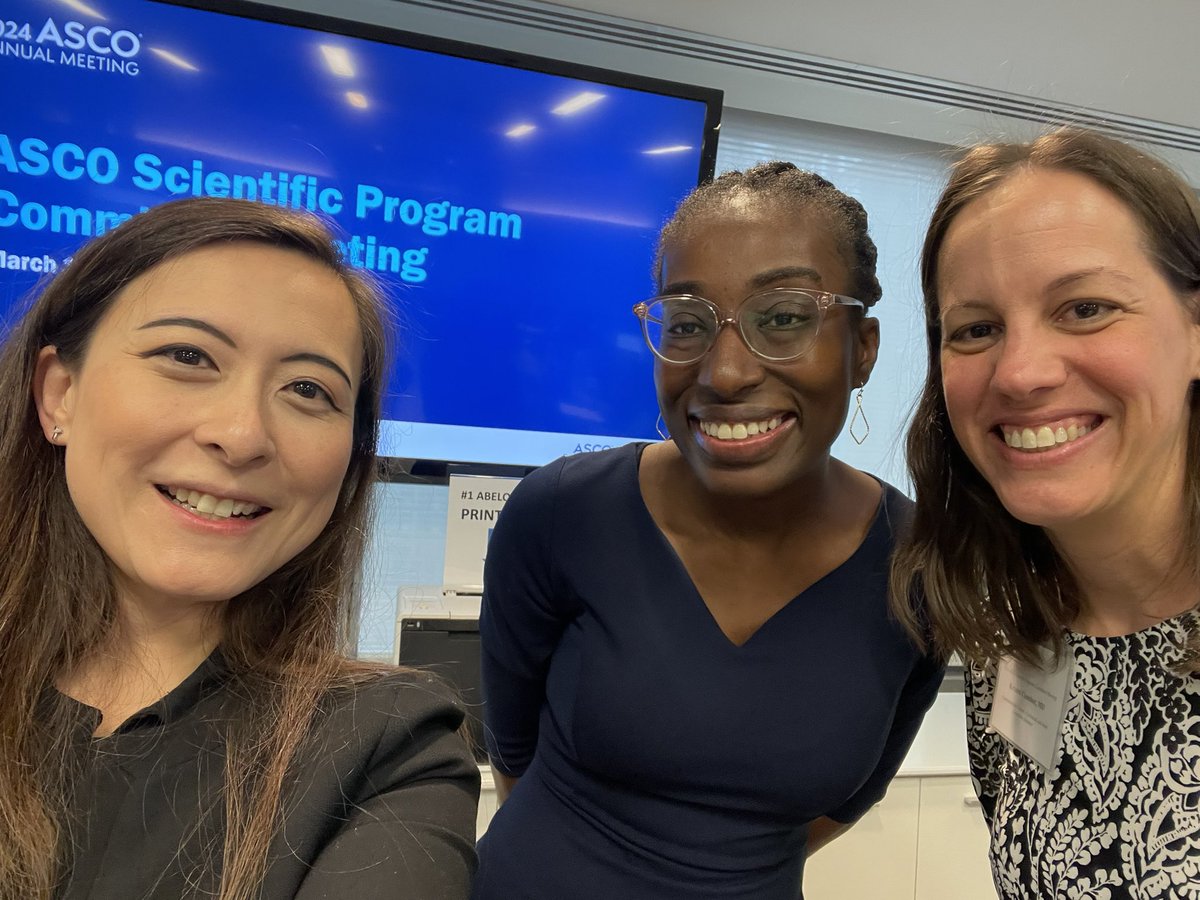 Back @ASCO for the scientific program meeting for the #ASCO24 annual meeting — Found #LDP friends @KristenCiombor @GyasiSamilia in the crowd! Record setting >7000 abstracts this year! Great leadership from scientific committee chairs @angelademichele @KimmieNgMD @ErikaHamilton9