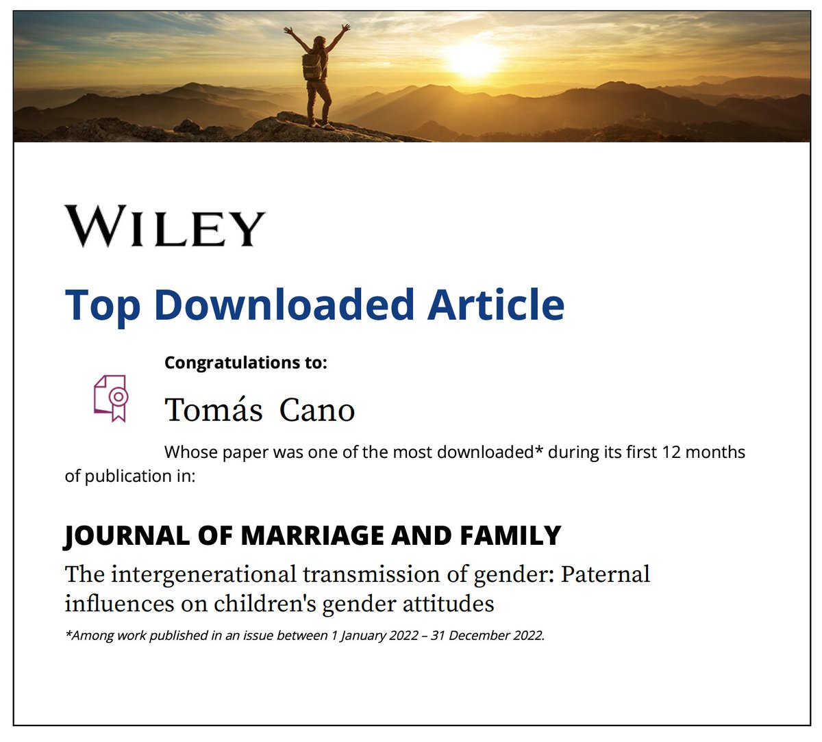 There's actually people reading our work. Thank you 🙏 The article can be downloaded for free here: onlinelibrary.wiley.com/doi/full/10.11…