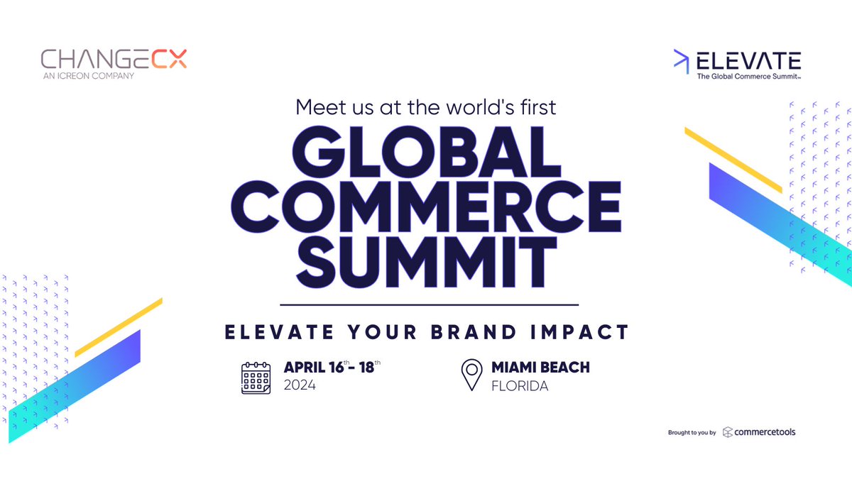 IcreonTech's tweet image. We are coming to @commercetools&apos; first-ever global conference, Elevate — The Global Commerce Summit™. This is THE EVENT for brands &amp;amp; leaders looking to carve their niche in the market of tomorrow: bit.ly/3Vo7GPN #ctElevate24