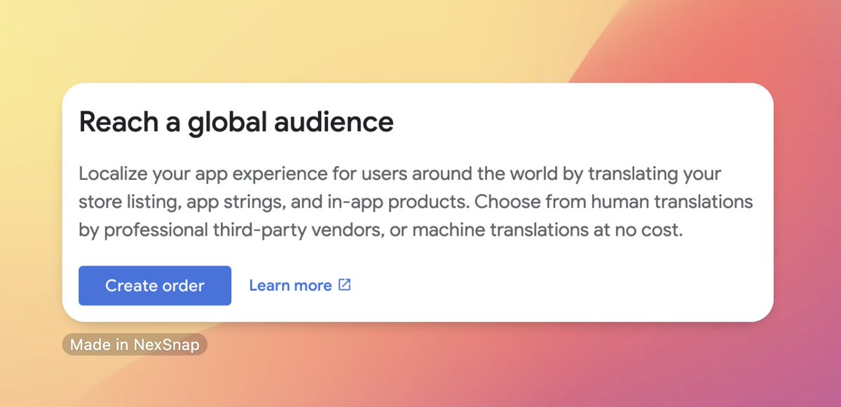 oliverbytes's tweet image. FREE translation within Google Play? Wow! I just discovered this gem! It can translate your store listing, app strings, and in-app products. #buildinpublic #AndroidDevs