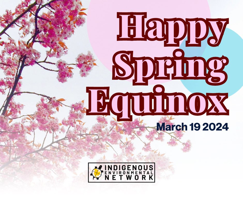 Happy #SpringEquinox, relatives! Spring marks a season of renewal, growth, and change, as melting snow rejuvenates waterways, providing nourishment for all living beings. Ceremonies, songs, and stories anchor us, commemorating Mother Earth's continuous cycle of life.