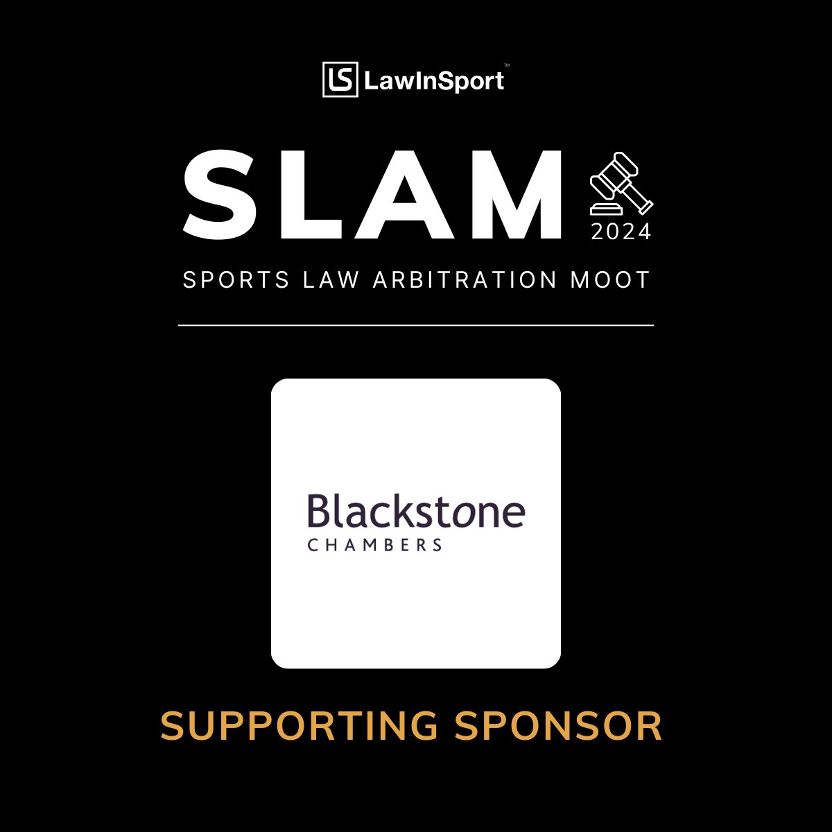 We are delighted to welcome @BlackstoneChbrs as a Supporting Sponsor for the 5th Edition of the Sports Law Arbitration Moot. For more information on the firm, please visit here: bit.ly/3vhJFPQ To find out more about the competition see here: bit.ly/47h5OMk We…