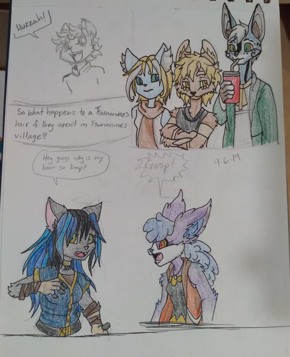DreagonArtz's tweet photo. The windy village of the Tsunanines. An excuse to draw my magical cats.
#dreagonoc #dreagonarchives #tsunanaines #chalky #aronia #iszumar #neska and #thirteen #anthro #cats #atotwcomic #atasteoftheworldcomic https://t.co/ZpL11en3XP