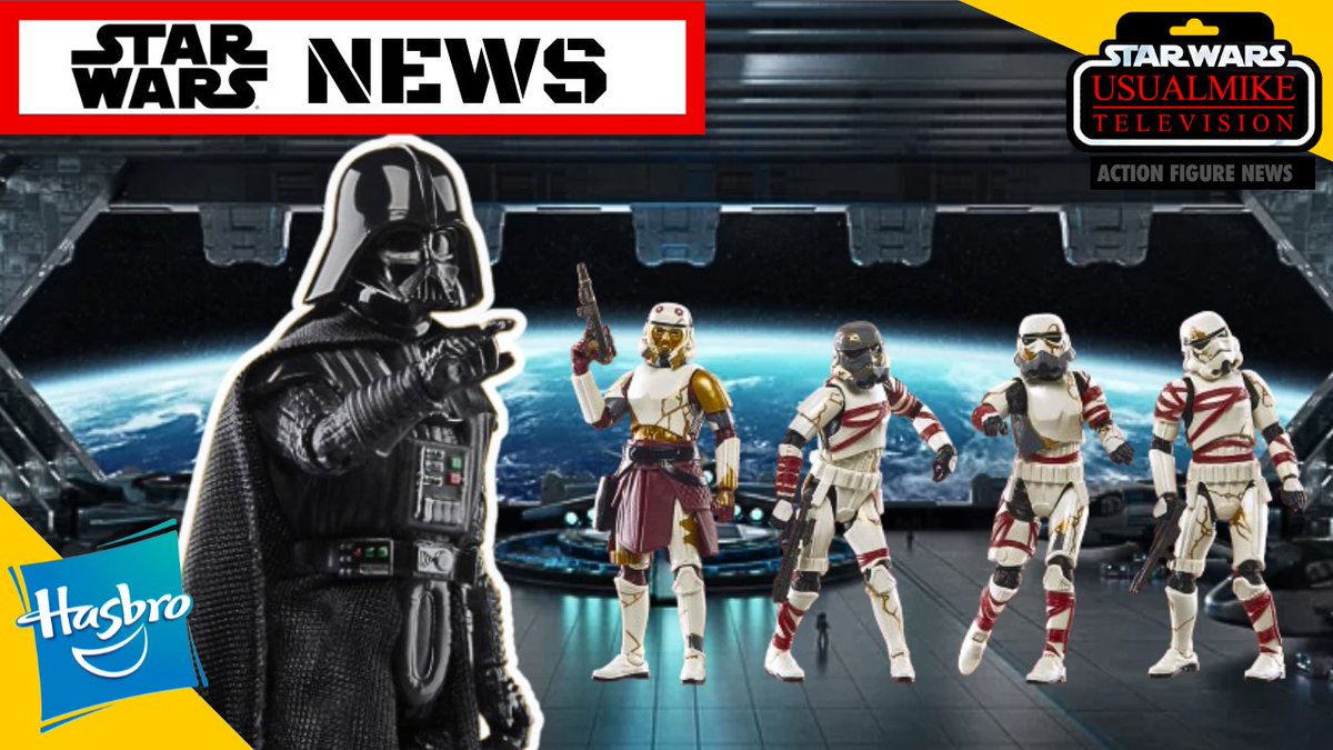 NEW VIDEO: STAR WARS ACTION FIGURE NEWS VADER AND THE ZOMBIE STORMTROOPERS REVEALED!!! #starwars #darthvader #ACTIONFIGURES #news #hasbro #Usualmiketelevision youtu.be/H4JaqYh2bR8