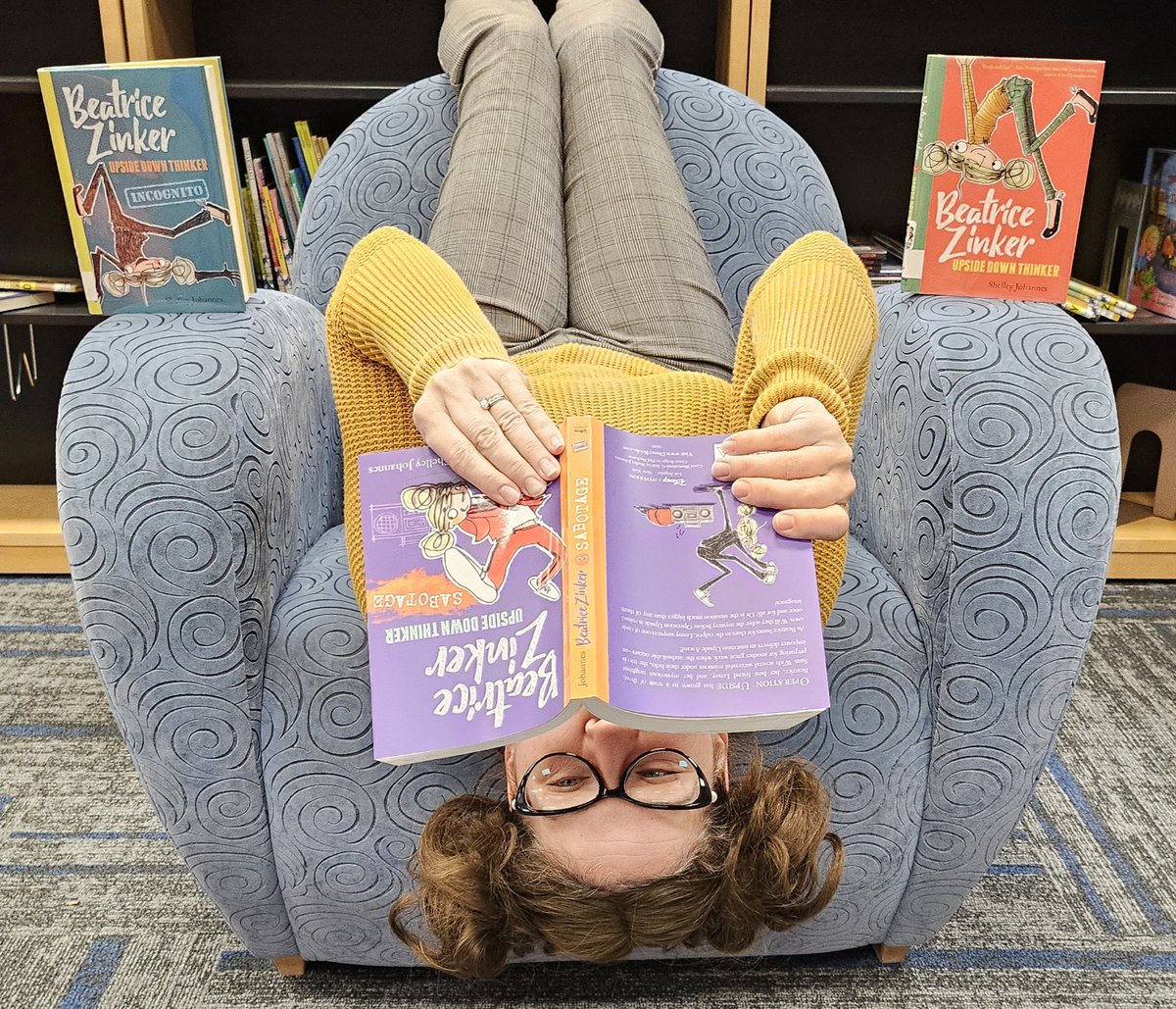 Getting <a href="/WestMapleEle/">WestMapleEle</a> ready for some upside down thinking with Beatrice Zinker: Upside Down Thinker by <a href="/shelleyjohannes/">Shelley Johannes ☀️</a>.  <a href="/michiganmasl/">MASL</a> <a href="/BirminghamPS/">Birmingham Schools</a> <a href="/mieducation/">Michigan Dept of Ed</a> #marchisreadingmonth