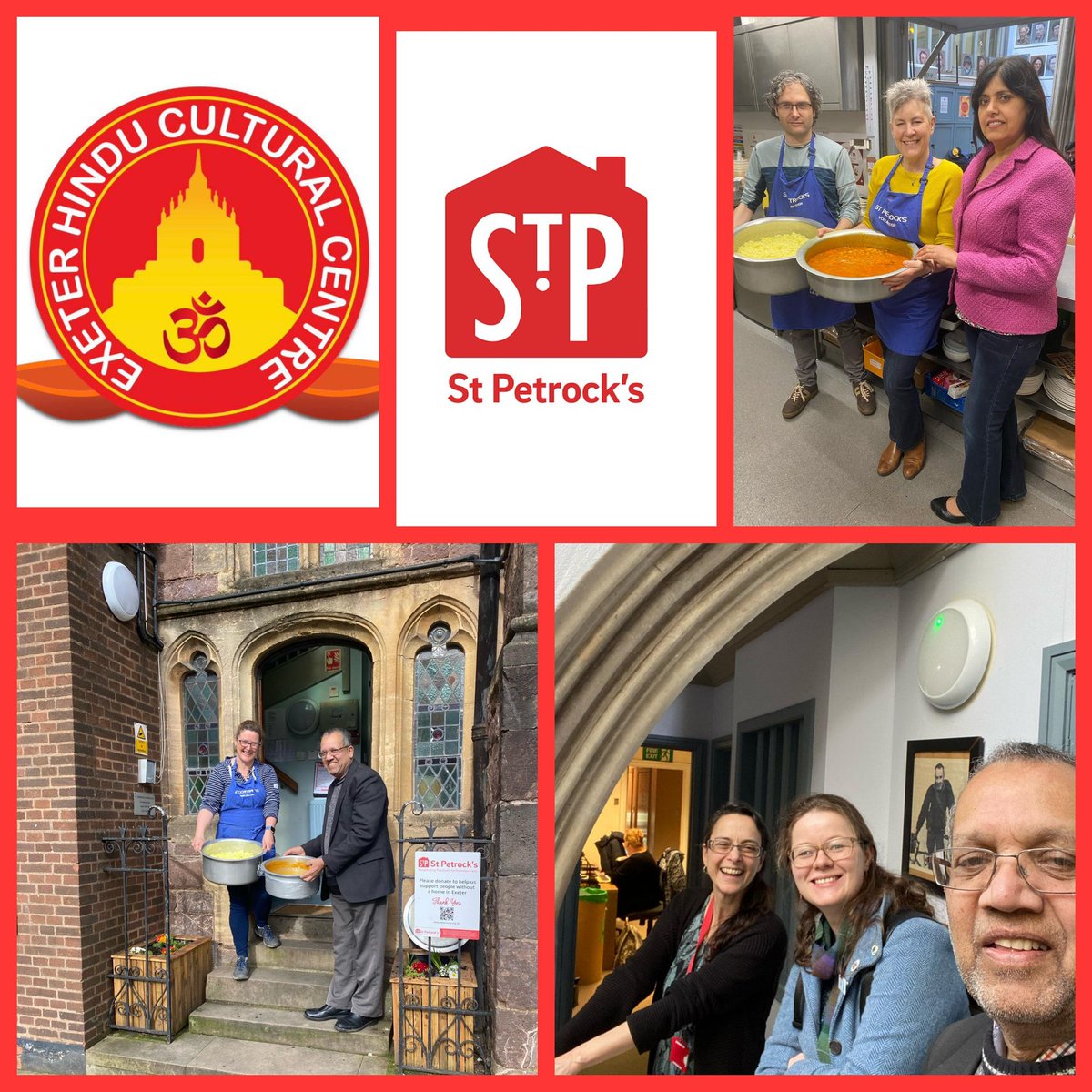 Visited @StPetrocks today - Indra from @exeterhtemple had made curry for the #Homeless. Great to be able to support this essential work through our @coopuk local community fund, to meet the amazing team of people there & find out more about the support they offer ❤️ ~ Sarah