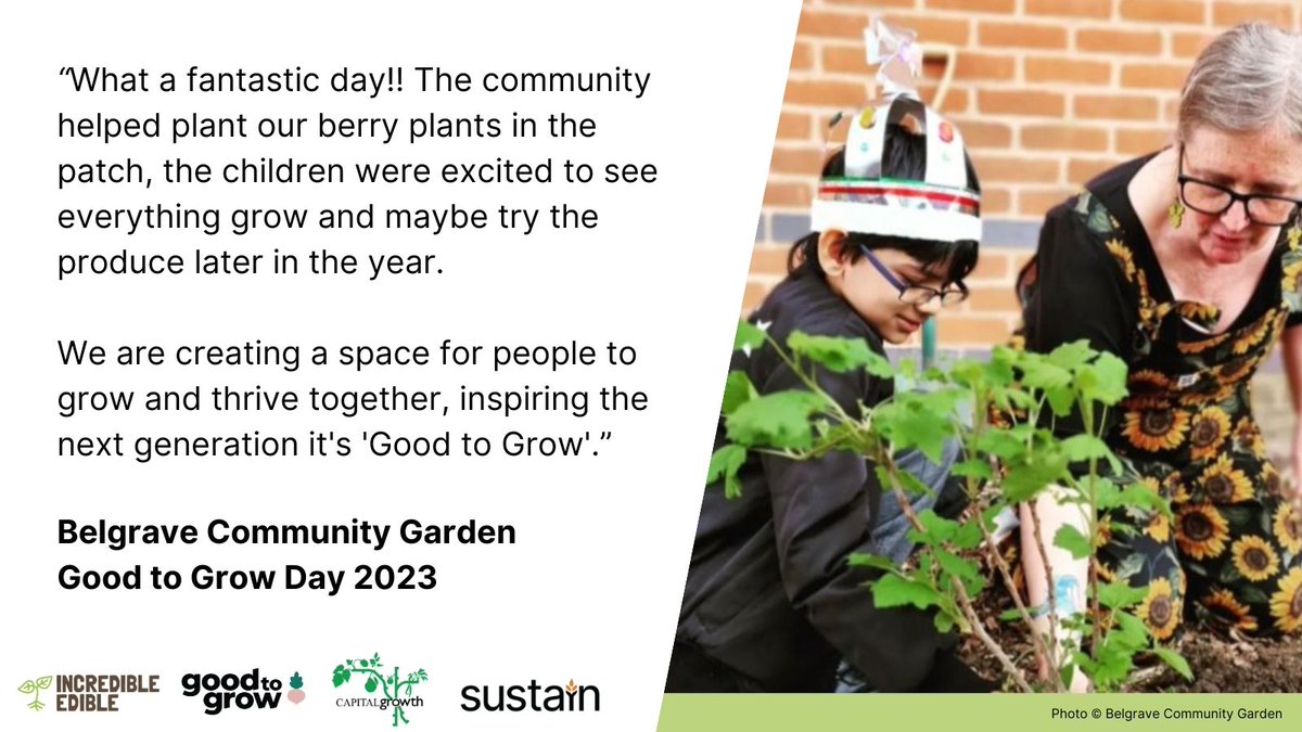 With just over a month to go, we're reminiscing about what our incredible network got up to during Good to Grow 2023 😍 You can register your garden for Good to Grow week 2024 running from 22-29 April via the Good to Grow dashboard. goodtogrowuk.org/login/