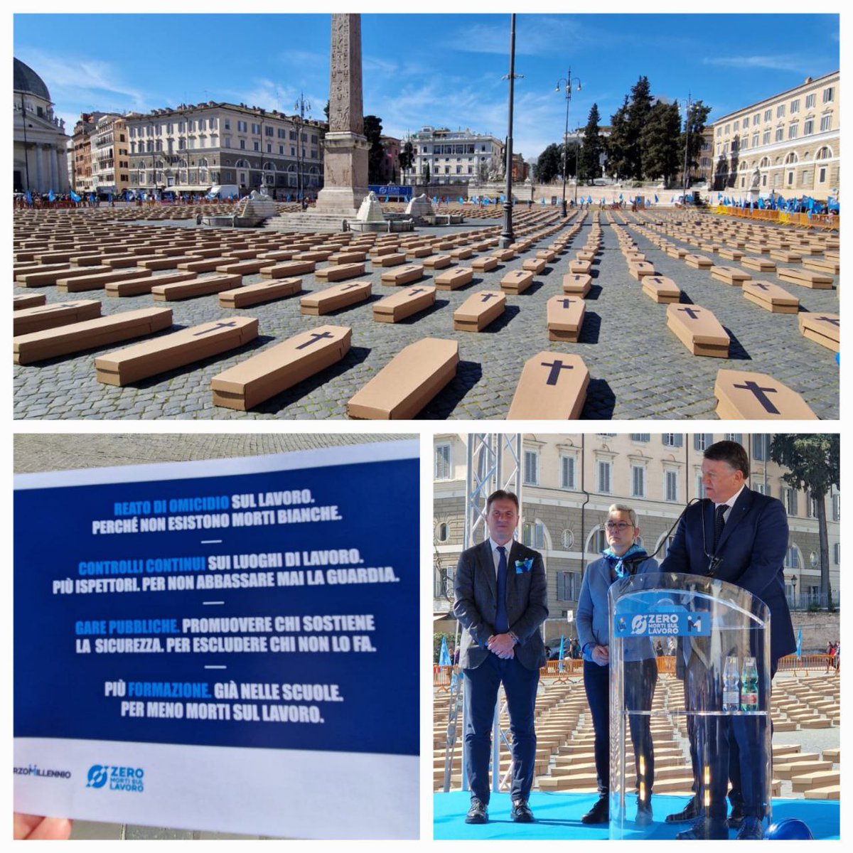 #UiltucsLive

✖️ La #Uiltucs oggi in piazza del Popolo a Roma con una delegazione della segreteria e la segretaria nazionale, responsabile della salute e sicurezza sul lavoro, Marianna Flauto.