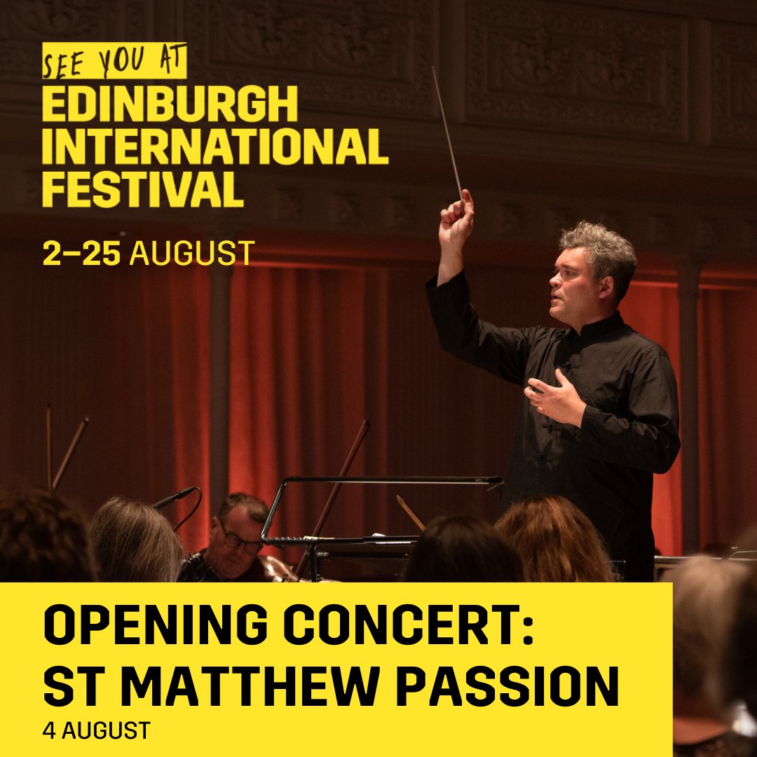 Have you explored the new programme for the 2024 @edintfest yet? We’re excited to be performing at the Opening Concert on 4 Aug with Chief Conductor Ryan Wigglesworth, joined by the Edinburgh Festival Chorus, @RSNO Youth Chorus & a team of soloists for Bach’s ‘St Matthew Passion’