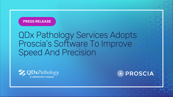 Proscia's tweet image. .@QDxPath has adopted our #digitalpathology solution!  

"Proscia’s software makes it easier for our pathologists to do their best work. We've already seen an impact from this state-of-the-art solution.” - Pierre Mouawad, VP of Laboratory Operations

Read the press release…