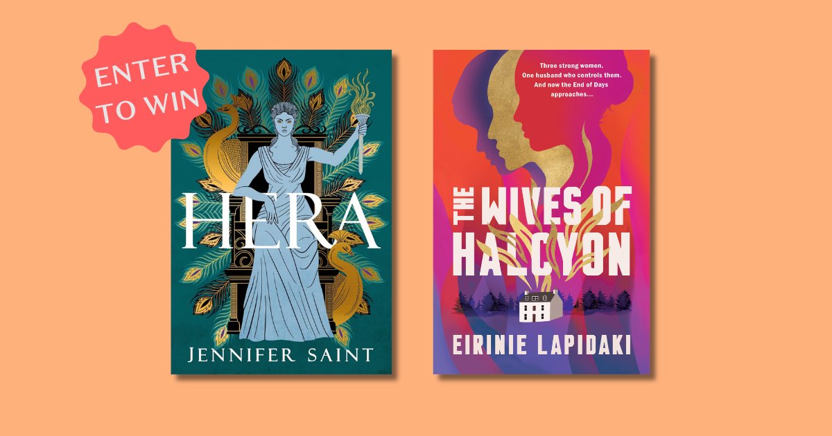 Win 2 brand-new hardbacks from fantastic female authors in the North! 📚 💜 Hera by Jennifer Saint 💜 The Wives of Halcyon by Eirinie Lapidaki Enter to win a bundle by telling us what you're currently reading, using #NorthernBookshelf. Winners drawn 12 April.