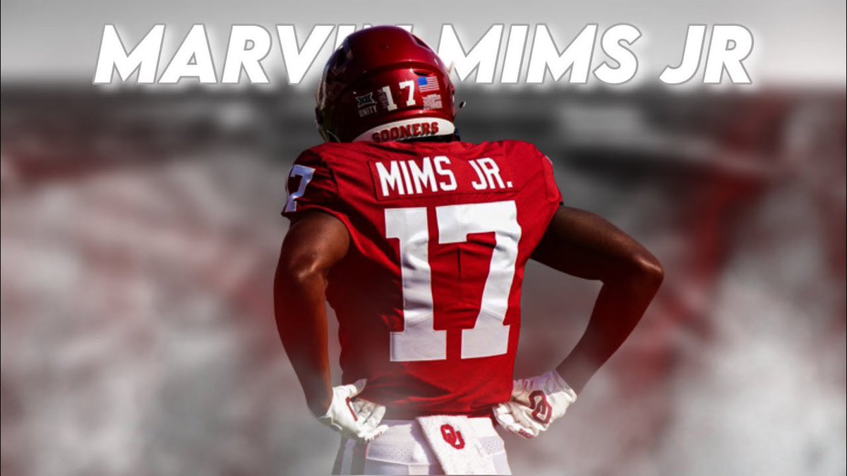 Happy Birthday @marvindmims out of Frisco, Texas & @OU_Football 5’11 182; As a senior Mims set a national record with 2,629 receiving yards on 117 receptions with 32 TD’s; Mims finished his high school career with a state record 5,485 receiving yards, 1st Team All