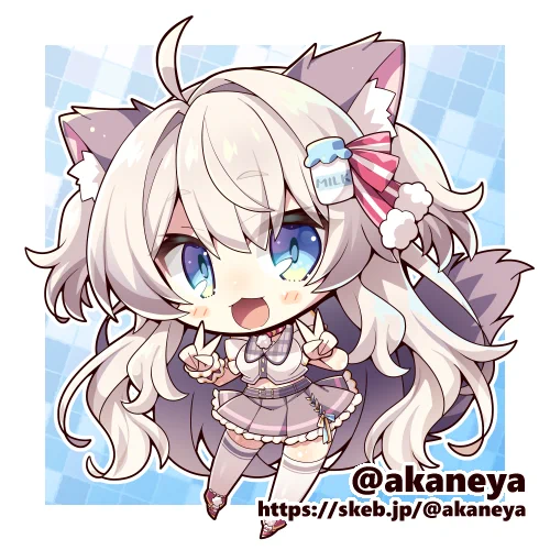 skeb再掲Vtuber/猫目ミルク#猫目アート 