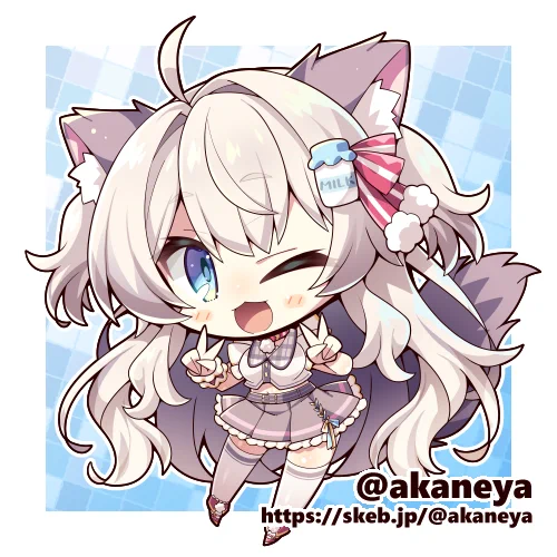 skeb再掲Vtuber/猫目ミルク#猫目アート 