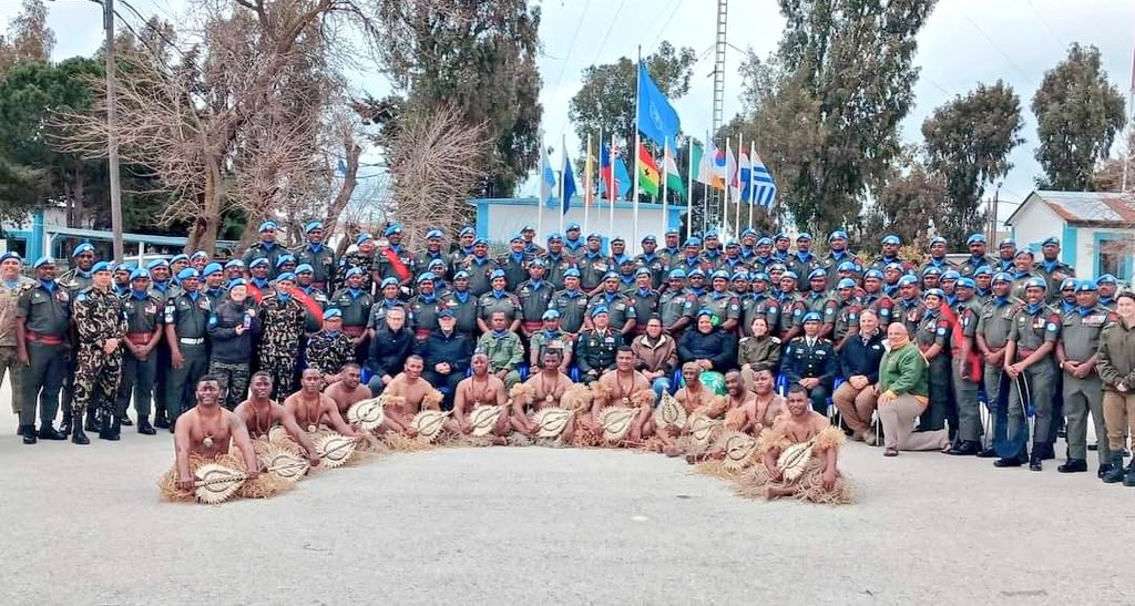 FIJIBATT peacekeepers were awarded their @UNDOF medal in a ceremony overseen by HoM/FC Lt Gen Nirmal Kumar Thapa on the 15th of March. This medal marks their service, dedication and contribution to peace on the #Golan.