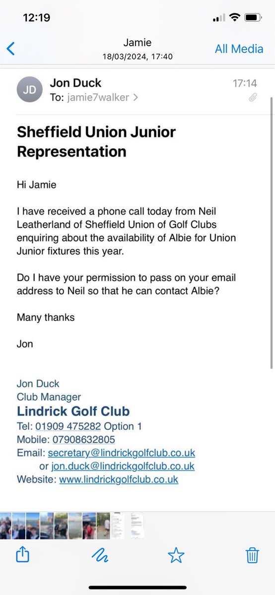 Congratulations and well done to @Albie7Walker who has proudly received an invite to play for  the Sheffield Union Junior Representation  sugc.co.uk  @sugcjuniors Albie following in the footsteps of of players like @MattFitz94  who also represented them