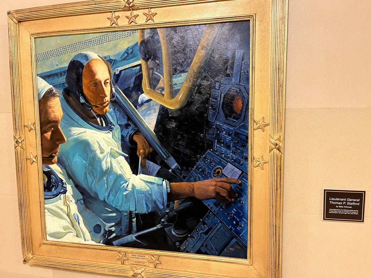 jech_darcy's tweet photo. I came across this beautiful painting of General Stafford at our capitol this morning. It has special meaning today. https://t.co/yKA24m00JA
