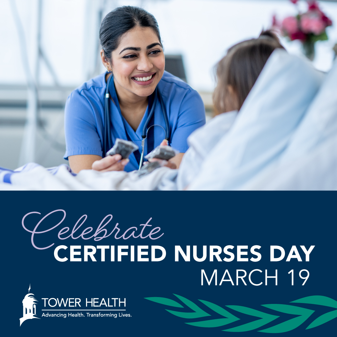 Join us in recognizing our certified nurses at Tower Health this Certified Nurses Day™! Today acknowledges nurses who earn and maintain the highest credentials in their specialty, contributing to better patient outcomes through national board certification in their specialty. 🩺