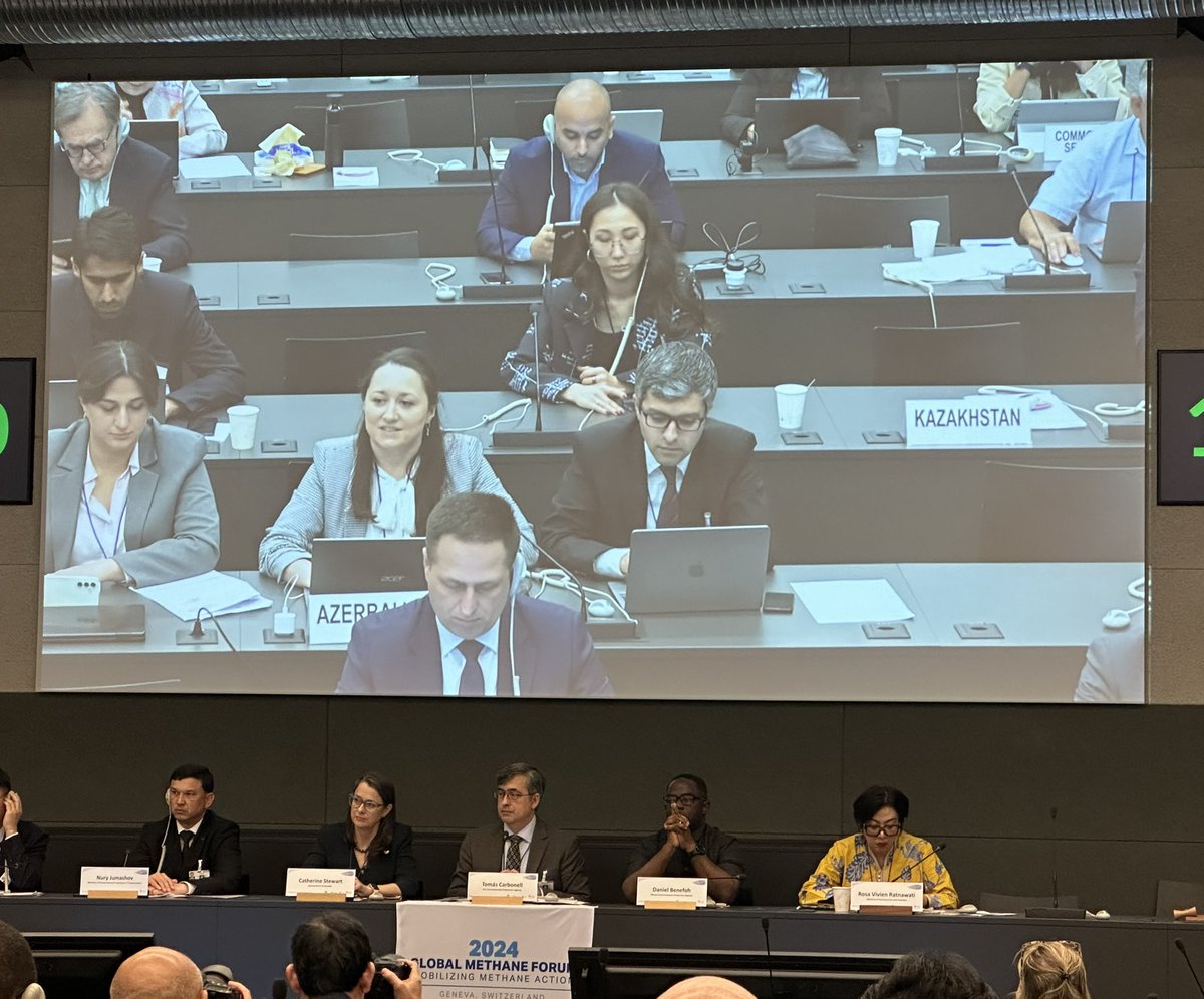 “Azerbaijan's endorsement of the Global Methane Pledge underscores our firm commitment as we prepare to host this COP29 reinforcing our reputation as a reliable partner in the pursuit of sustainable energy solutions.” - Kamala Huseynli, @AzerbaijanMFA at 2024 Global Methane Forum