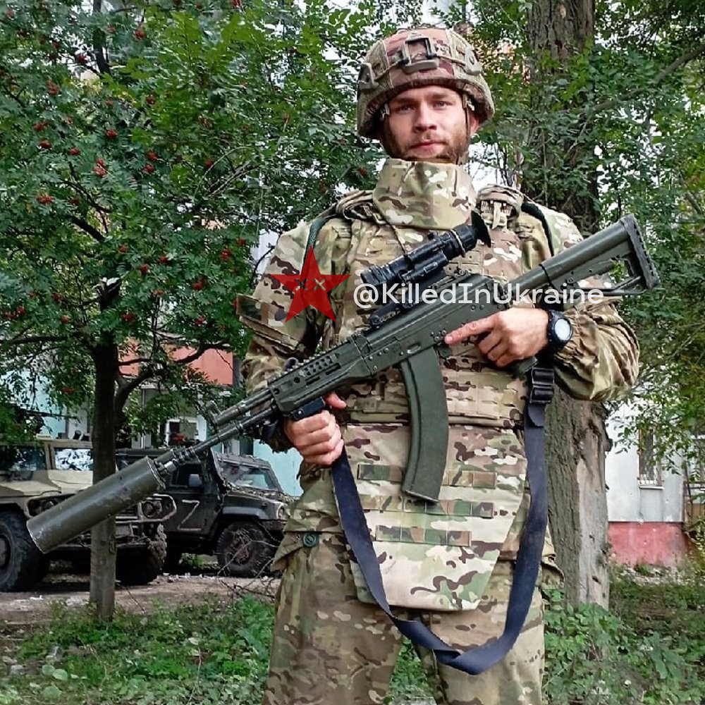 KilledInUkraine's tweet image. Spetsnaz Senior Lieutenant Семочкин Никита Игоревич (Semochkin Nikita Igorevich), special forces company commander, was eliminated in Ukraine on 16 March ’24 in a drone strike on his vehicle.
vk.com/wall-201616837…