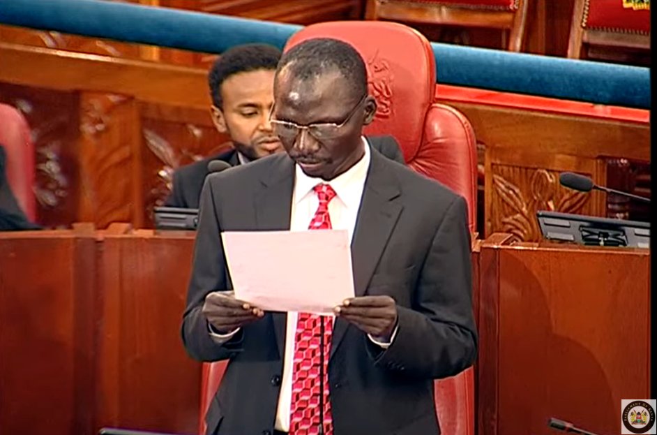 Senate_KE's tweet photo. Sen @JLomenen makes a Statement concerning the urgent need to improve water transportation services in Lake Turkana to enhance trade and connectivity. https://t.co/iTJ7RsdC4s