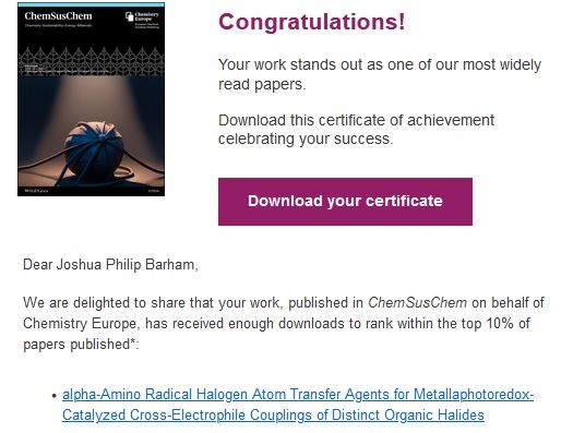 Thank you for reading our work!🙏 Congrats to Xianhai, Jaspreet & Shahboz for their earlier nice contribution that allows users to pick either halide as the limiting agent in a multitude of different XAT-mediated cross-electrophile couplings.