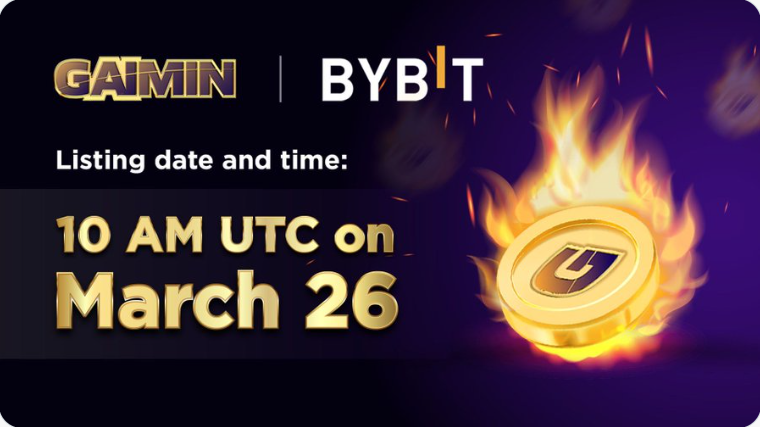 HashimRana5454's tweet photo. GAIMIN will be launching $GMRX on
@Bybit_Official
exchange on the 26th of March at 10amUTC🔥
#GMRX #Binance #400BTC #CryptoCommunity #HICOIN @GaiminIo #Cardano #กพ67 #Kate #GSDF24
#OpenEX #Bitmex #GBNews $SMOLE #cryptomarket #LayerZero @GaiminIo #BTC #crpto #Blockchain #ETH https://t.co/TFyltlZAPx